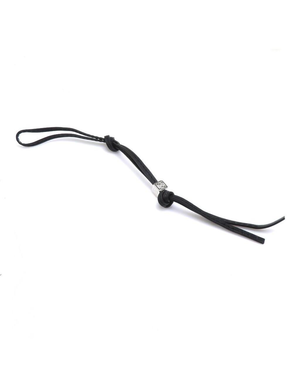 Auth Loewe Anagram Charm Black/Silver #303030L17B